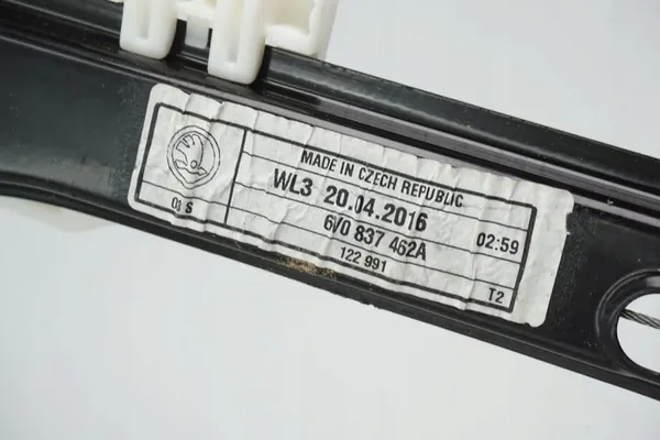 Mecanismo do elevador de vidro dianteiro direito Skoda Fabia MK3 image 3