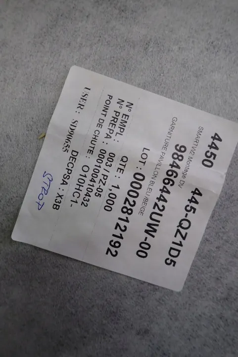 Ciel de toit Citroen C3 IV 2024- OEM AFO7163 Occasion image 3