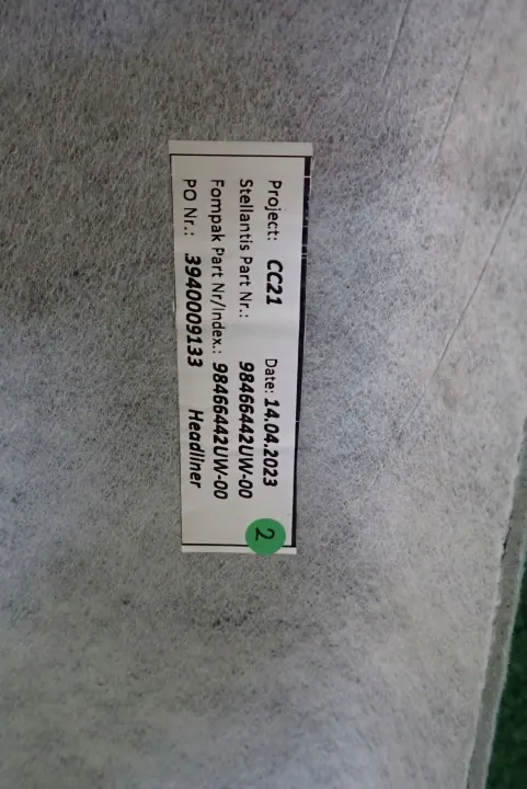 Ciel de toit Citroen C3 IV 2024- OEM AFO7163 Occasion image 4