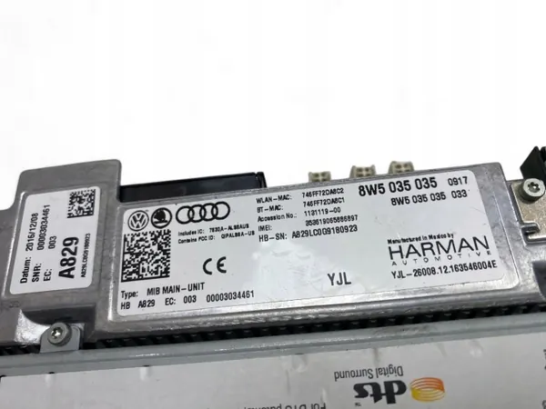 Audi MMI-yksikkö OEM 8W5035035 Q5 SQ5 2017 image 9