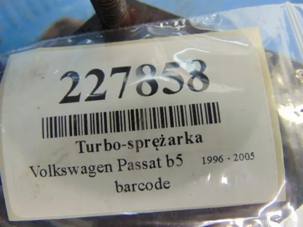 Turbokompressor VOLKSWAGEN PASSAT B5 1.9TDI 038145702E image 8