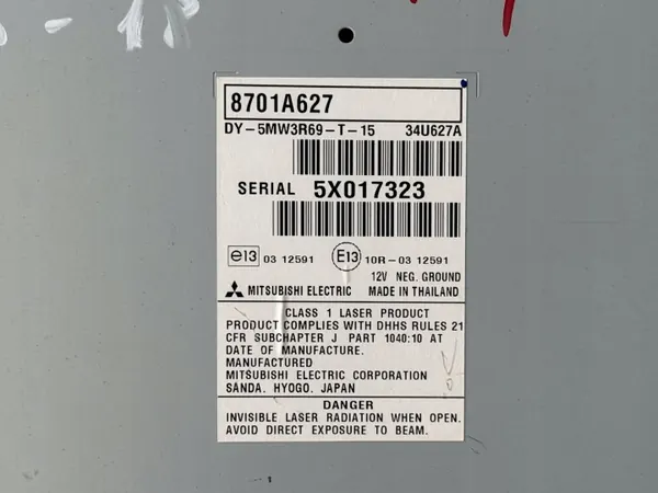 Radio Navigation Mitsubishi OE 8701A627 - Occasion image 6