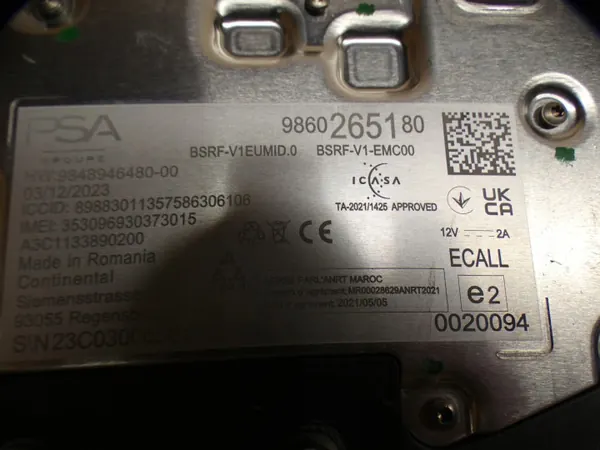 OEM 9860265180 Dakvinantenne voor Peugeot 408 II image 4