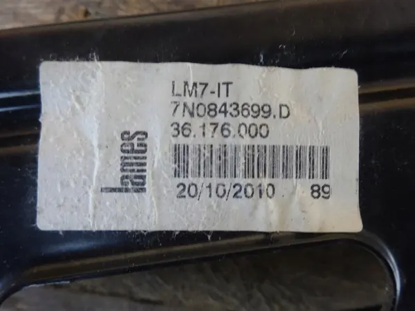 Mecanismo de janela traseira esquerda VW SHARAN 7N 10-20 OEM image 3