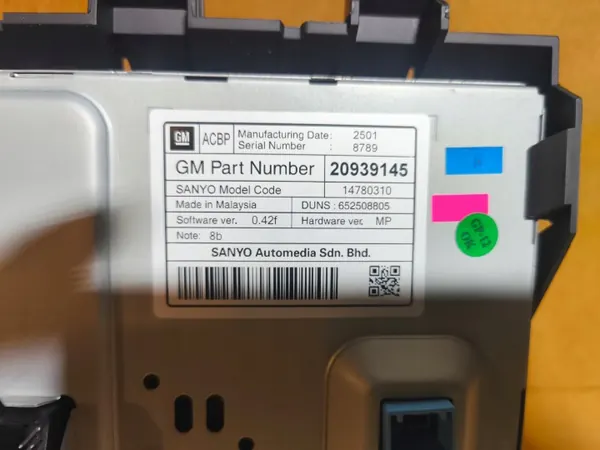 Ecrã de visualização OPEL usado OEM 20939145 image 3