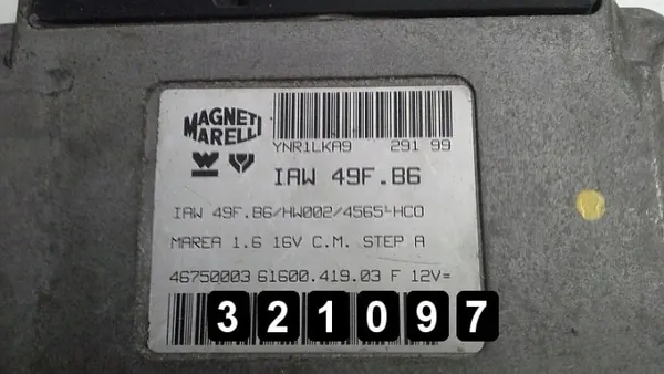 Fiat Marea ECU OEM AM-321097 1.6 Bensiini 1997 image 3