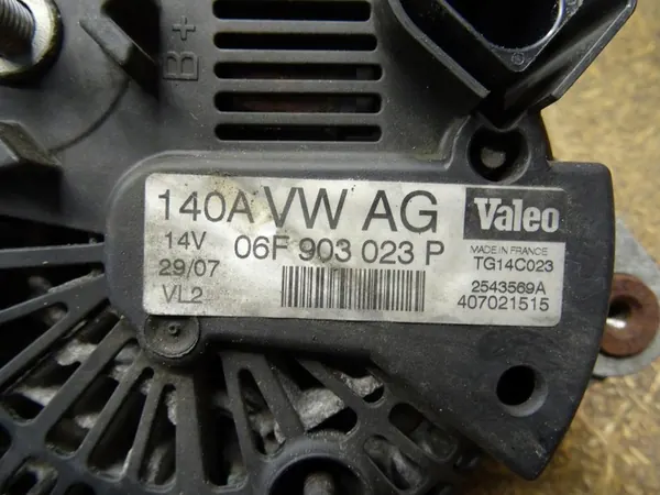 GOLF V R32 AUDI TT 8J 3.2 V6 Vaihtovirtageneraattori 140A image 3