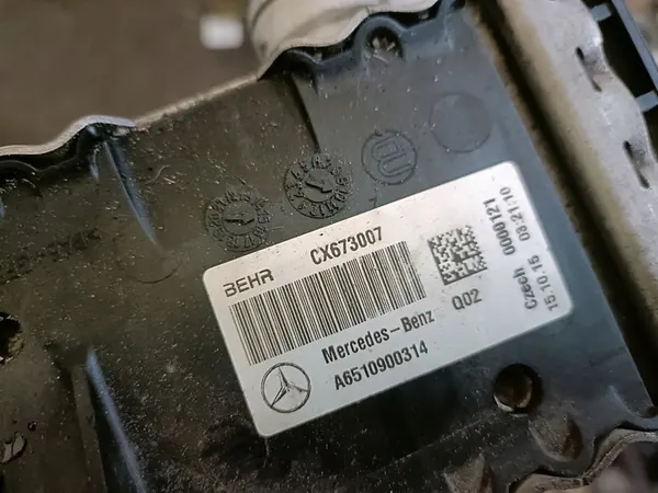 INTERCOOLER MERCEDES W205 2.2 CDI A6510900314 image 3