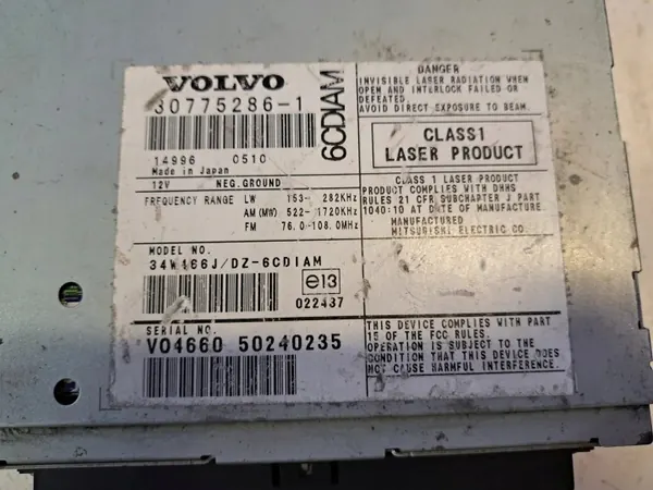 Changer CD Volvo d'occasion OEM 30775281 pour S40 II image 4