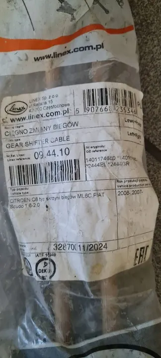 Gear Shift Cable Citroen C8 1401176480 L+P image 3