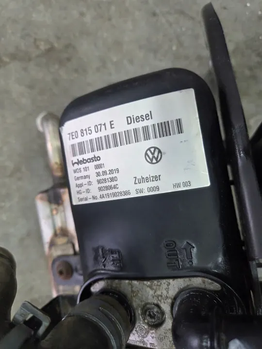 VW T6 Webasto parkeringsvärme OEM 7E0815071E image 3