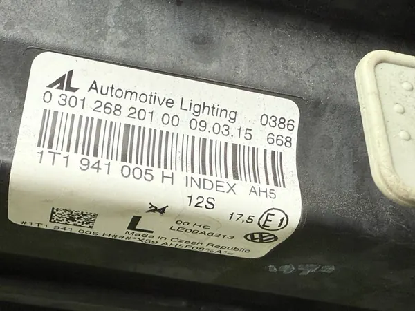 Vasen ajovalot VW Touran Caddy 1T1941005H image 5