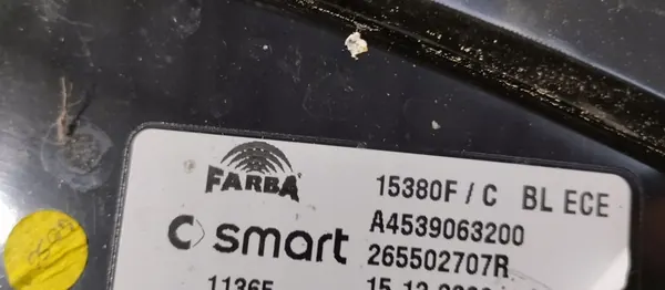 Rechter Achterlamp Smart Fortwo 453 A4539063200 image 7