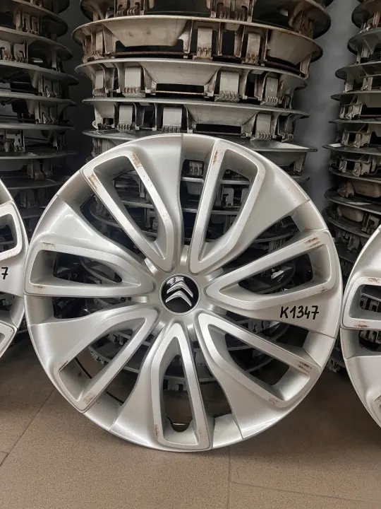4x Citroen Berlingo IV Original Hubcaps 16" OEM 9821512177 image 4