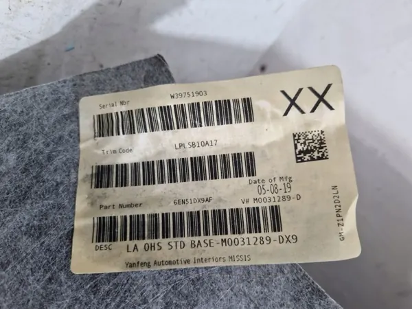 Dodge Challenger 2019 Teto OEM 6EN51DX9AF image 5