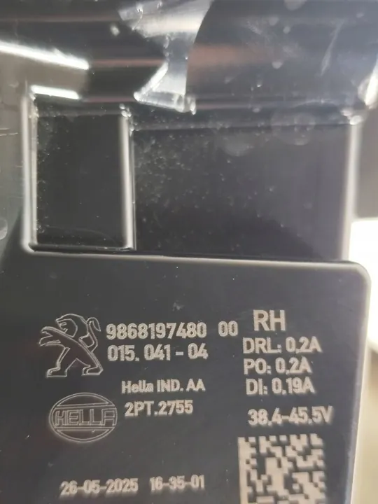 OEM 9868197480 Rechter LED Dagrijlamp voor Peugeot 408 II image 10