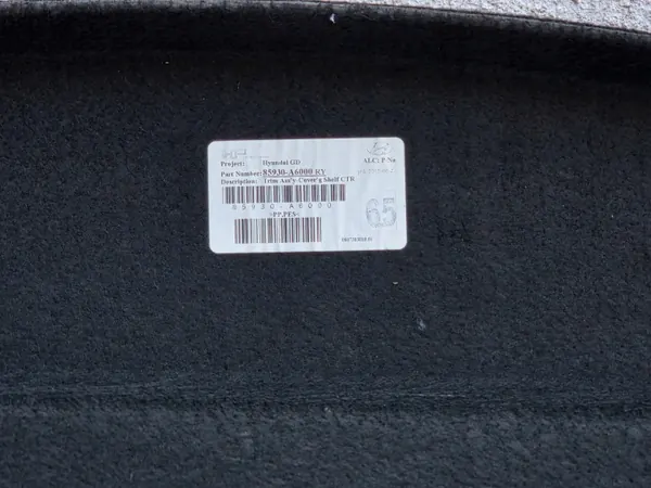 Étagre de coffre OEM 85930-A6000 pour Hyundai i30 II 12-17 image 6