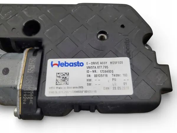 Motor de techo solar Audi OEM 5TA877795 - Usado image 4