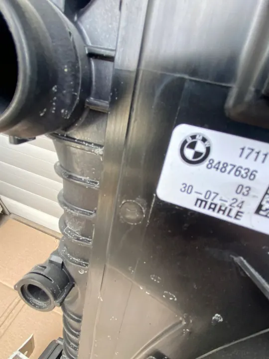 KOMPLET CHŁODNIC WENTYLATOR BMW X3 X4 G01 G02 BENZYNA CHŁODNICA WODY ORG image 5