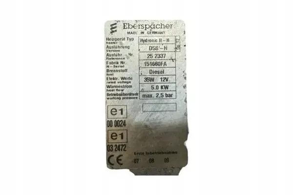 Webasto Verwarming OEM 151660FA voor SsangYong Rexton image 6