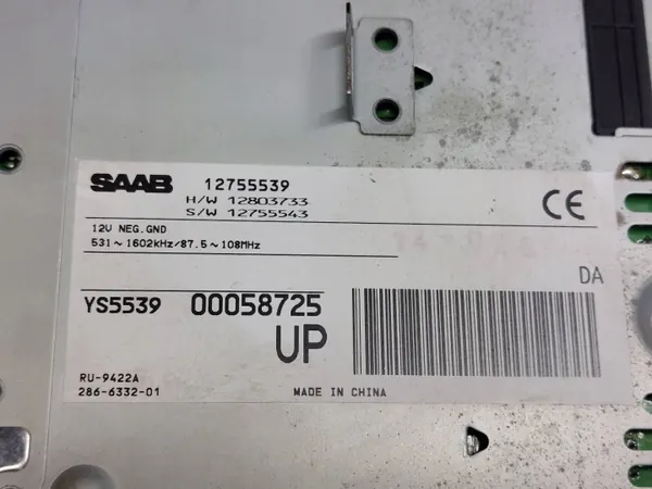 Changer & Amplificateur Antenne Saab 9-3 II OEM 12755539 image 3
