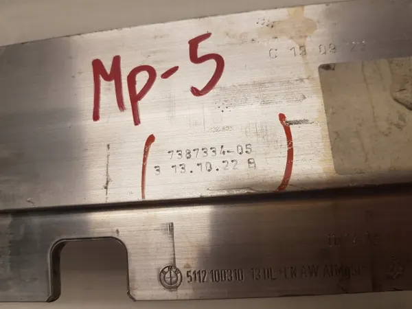 BMW Stötfångarbalk OEM 7387334 för 5-serien G30/G31 image 4
