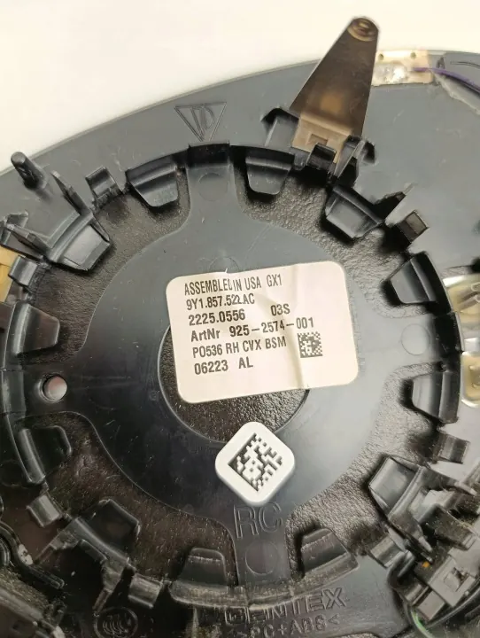 Insert espelho Porsche Cayenne OEM 22250556 - Usado image 4