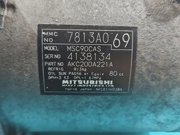 Compresseur de Climatisation Mitsubishi Outlander II 7813A069 image 6