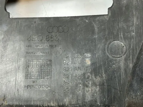 Motoröverdrag Audi A4 B6 B7 8E0863821BB image 3