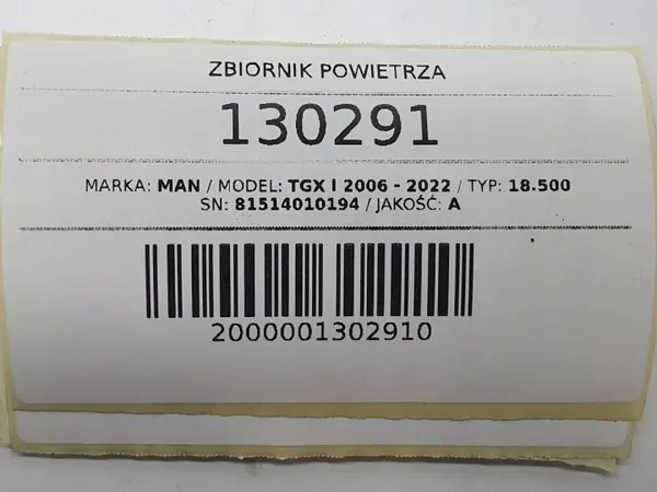 Luftbehälter OEM 81514010194 für MAN TGX - Gebraucht image 7