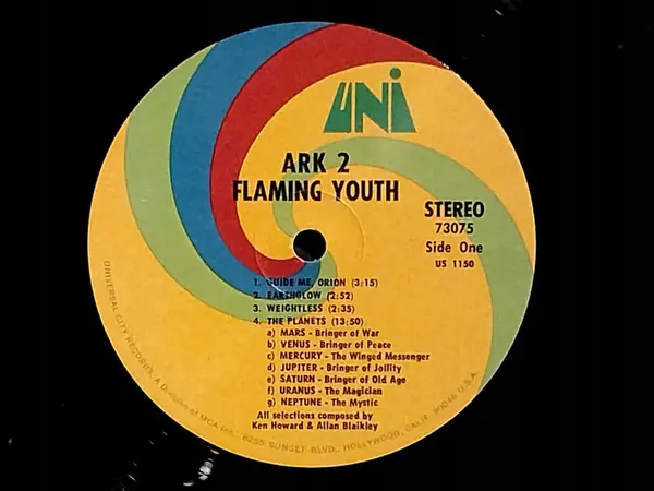 Ark 2 - Flaming Youth, LP, 1969, US image 3