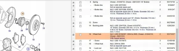 Saab 9-3 Ver2 2007 Cuscinetto e mozzo destro image 6