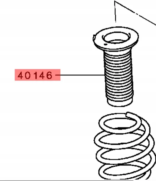 Mitsubishi OE WB/4040A461+4055A048+4040A276 Stoßdämpferabdeckung image 3