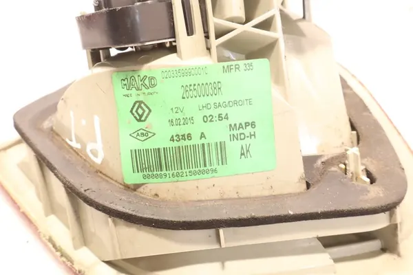 Höger Baklykta Renault Fluence Lift Sedan OEM 265500038R image 7