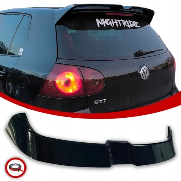 VW Golf 5 GTI Alerón Trasero Negro Brillante image 2