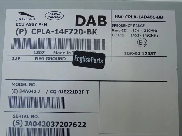 Módulo Áudio OEM CPLA14F720BK para JLR image 5