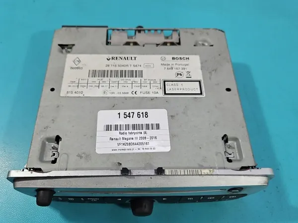 Radio d'origine OEM 7649167391 pour Renault Megane III image 5