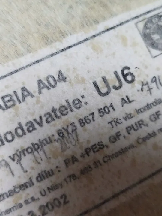 Plafonnier Skoda Fabia OEM 6Y5867501AL - Occasion image 8