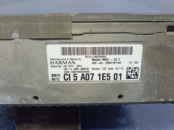 Lector Navegación BMW X5 G05 OEM 5A071E5 image 10
