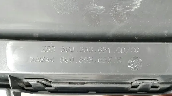 VW Golf VII Lift Grill Front OEM 5G0853651CD LIFTT image 10