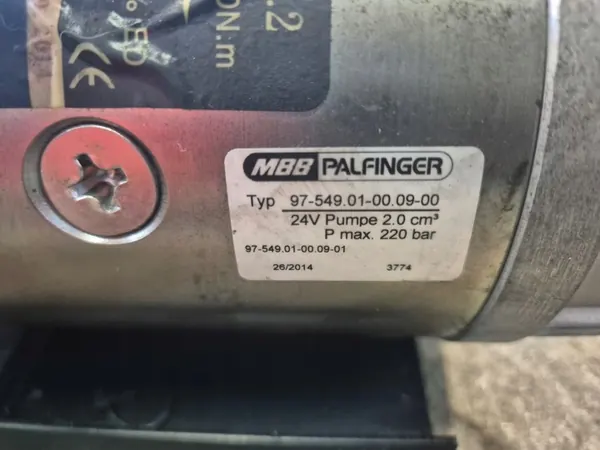 PALFINGER WINDA WINDY Pump Motor Tank - Begagnad image 4