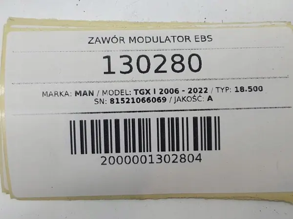 Válvula Moduladora EBS OEM 81521066069 para MAN TGX/TGS image 7