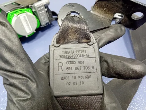 Audi OE 8R1857706B Etuoikea turvavyö - Käytetty image 4