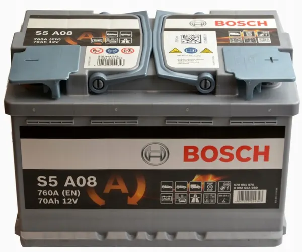 Bateria Bosch 12V 70Ah/760A AGM Start&Stop image 5