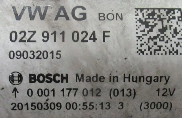 Arrancador SKODA OCTAVIA III 1.4 TSI 02Z911024F image 3