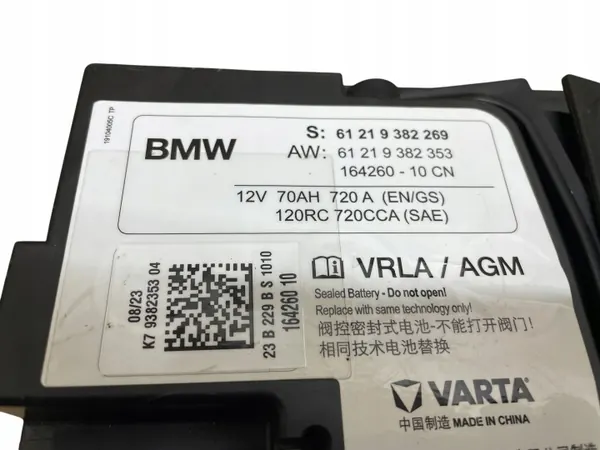 AGM Start-Stop Akku OEM 9382269 12V 70Ah BMW image 4