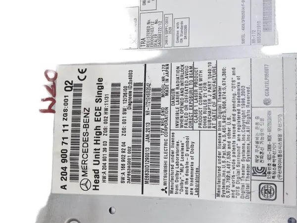 Radio Navigation Mercedes Classe C W204 OEM A2049007111 image 7