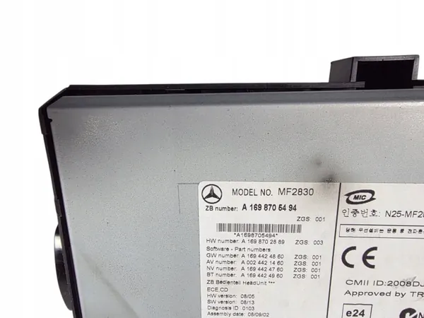 Mercedes Radio CD Telefon OEM A1698705494 - Gebraucht image 3