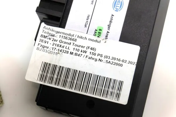 Módulo Control Barra Remolque BMW OE - Usado image 3
