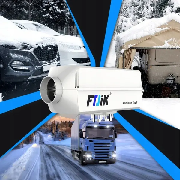 FDIK 5kW 12V diesel standkachel met LCD image 5